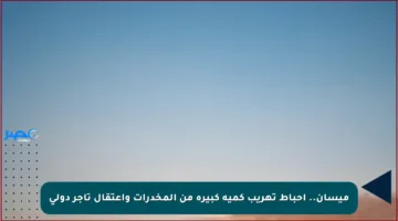 ميسان.. إحباط تهريب كمية كبيرة من المخدرات واعتقال تاجر دولي